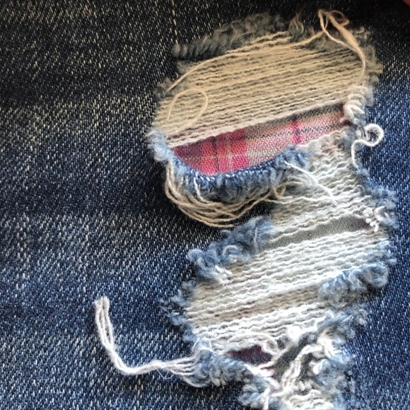 Hollister Super Skinny Light Distressed Jeans Sz 3 - Picture 4 of 5